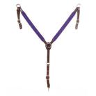 BC1180 - Purple Suede Breast Collar - Double J Saddlery