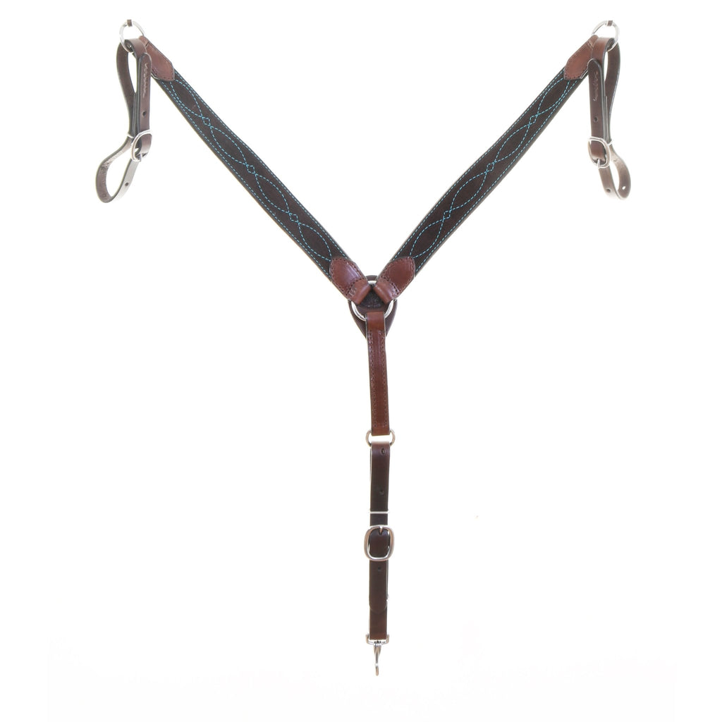 BC1182 - Brown Suede Breast Collar - Double J Saddlery