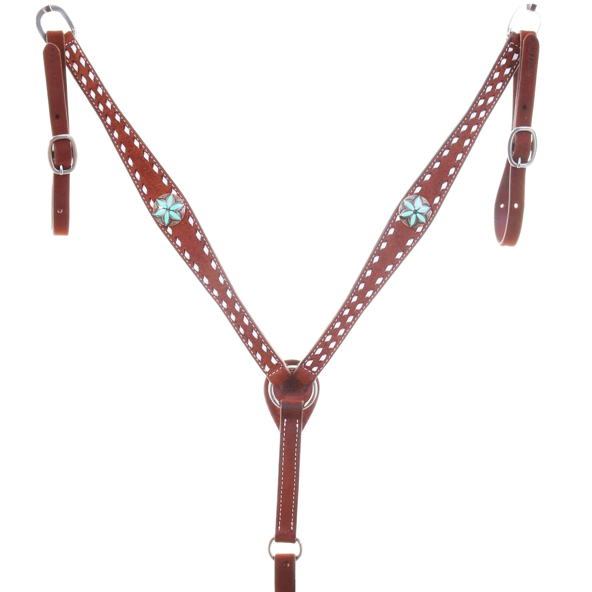 BC1190 - Chestnut Roughout Breast Collar - Double J Saddlery