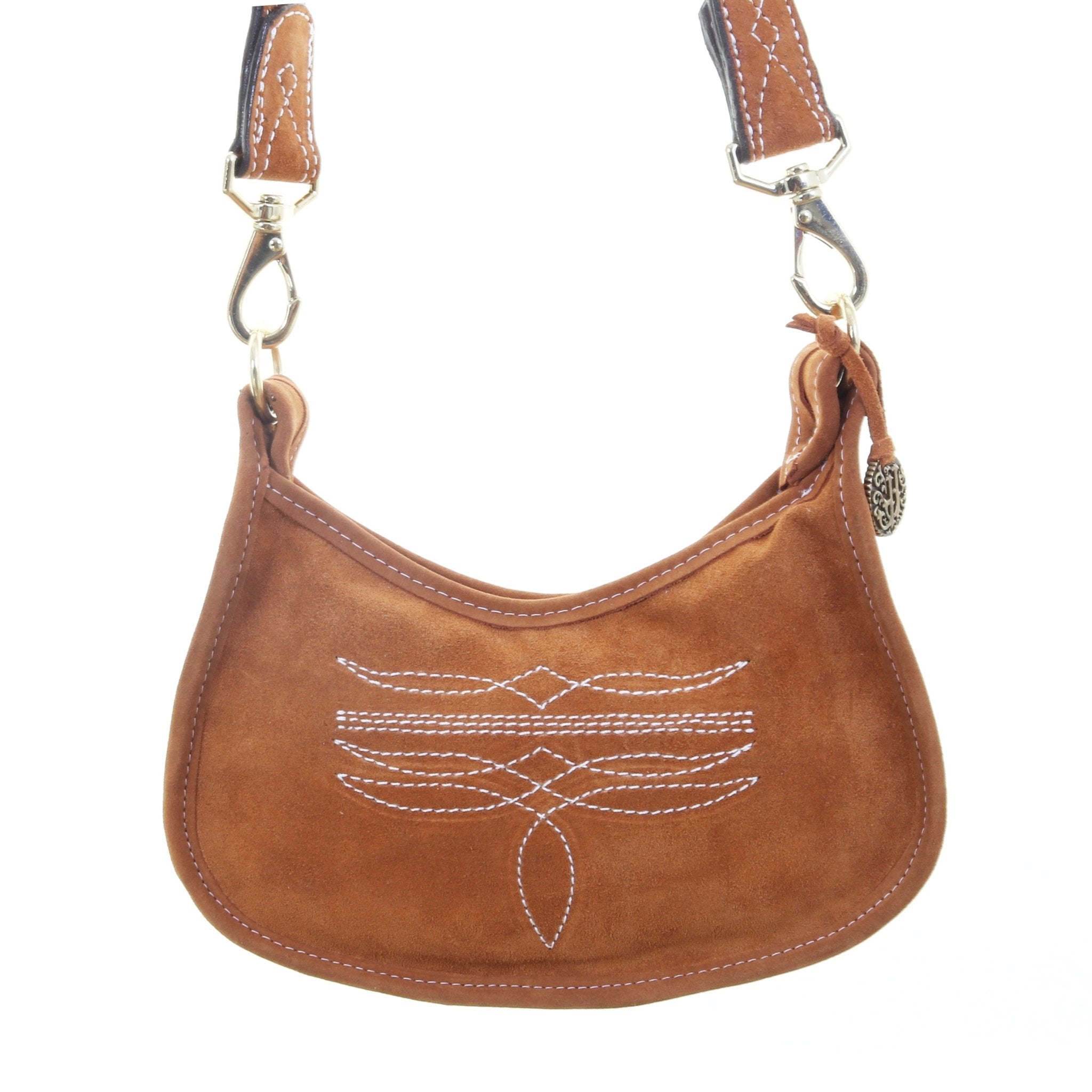 BDJ44 - Toast Suede Purse - Double J Saddlery