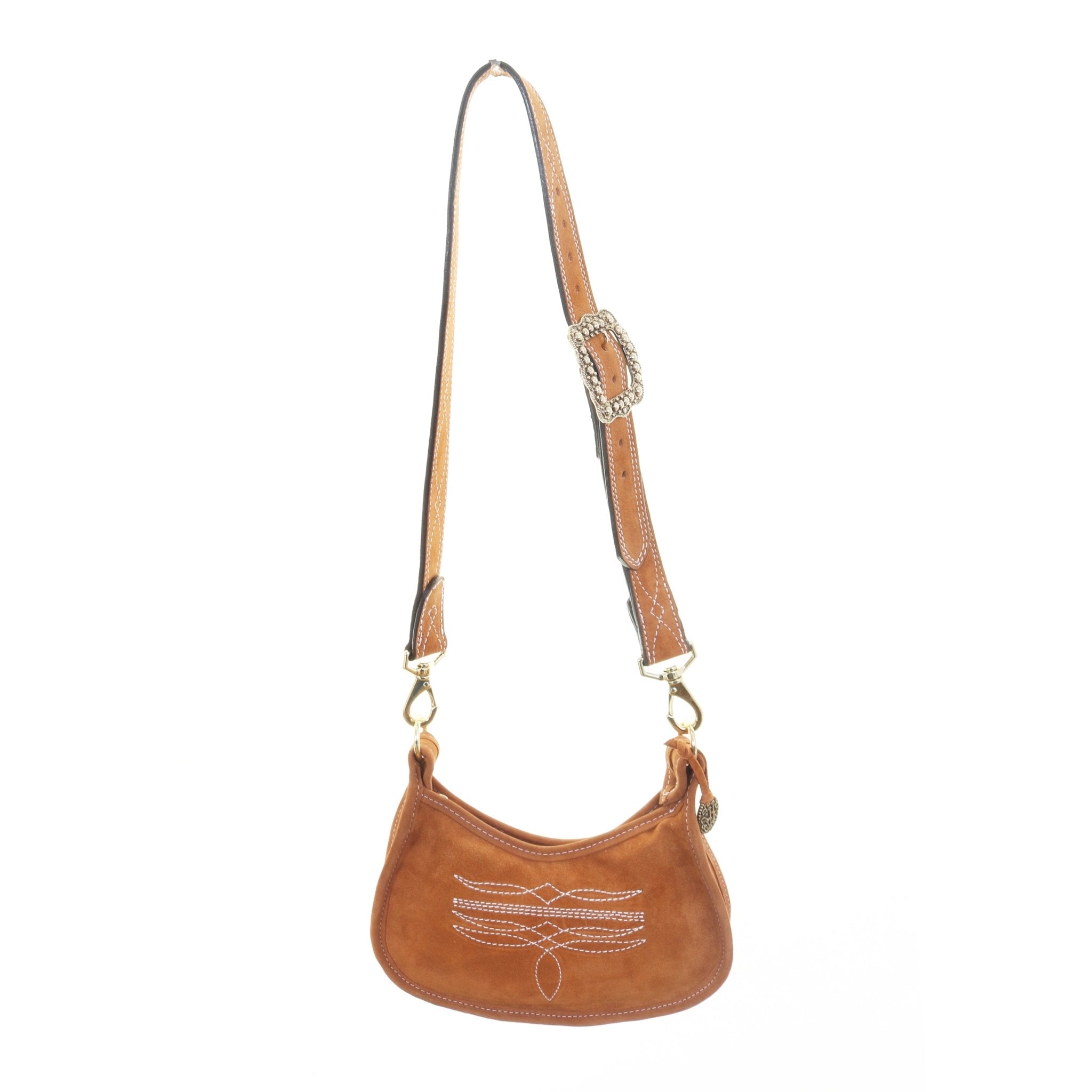 BDJ44 - Toast Suede Purse - Double J Saddlery