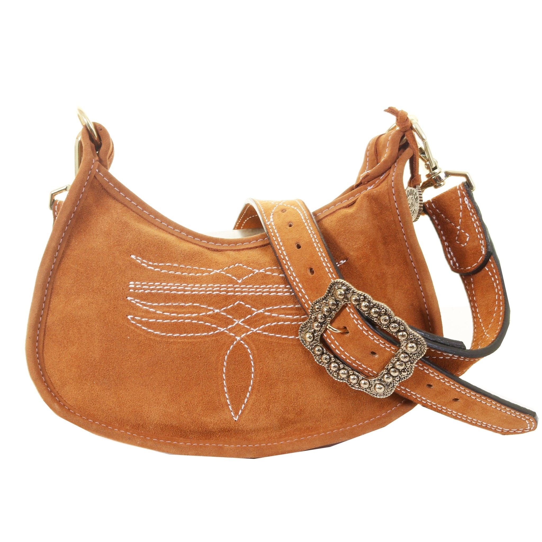 BDJ44 - Toast Suede Purse - Double J Saddlery