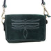 BUM11 - Forest Green Suede Bum Bag - Double J Saddlery