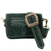 BUM11 - Forest Green Suede Bum Bag - Double J Saddlery