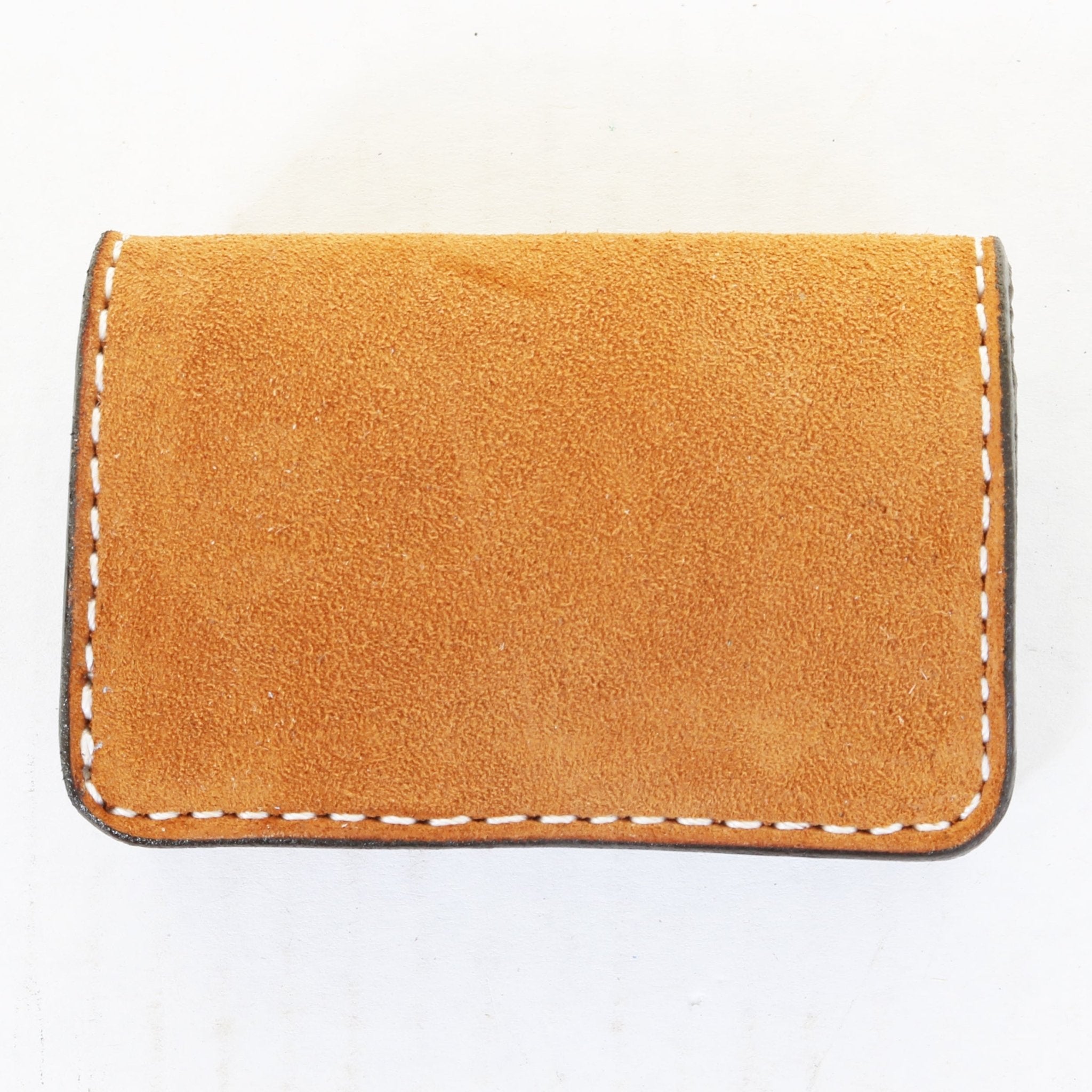 BUS112 - Toast Suede Business Card Holder - Double J Saddlery