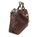 CVT03 - Brown Canvas Tooled Tote - Double J Saddlery