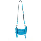 DJ01 - Turquoise Suede Bootstitch Purse - Double J Saddlery