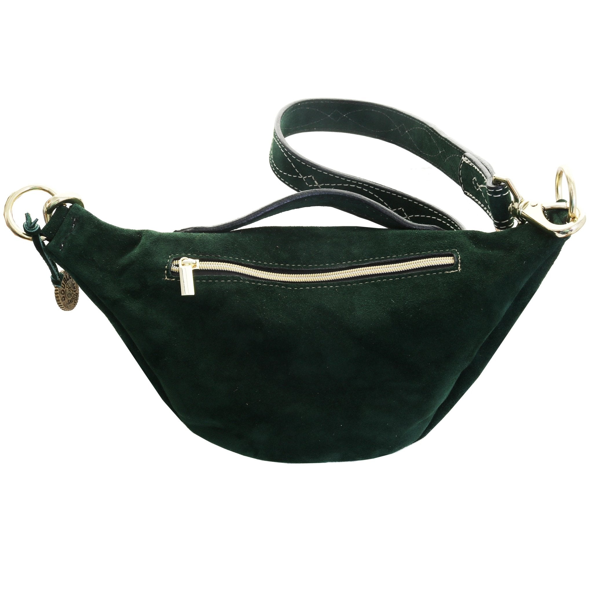 FS02 - Forest Green Suede Fanny Sling - Double J Saddlery