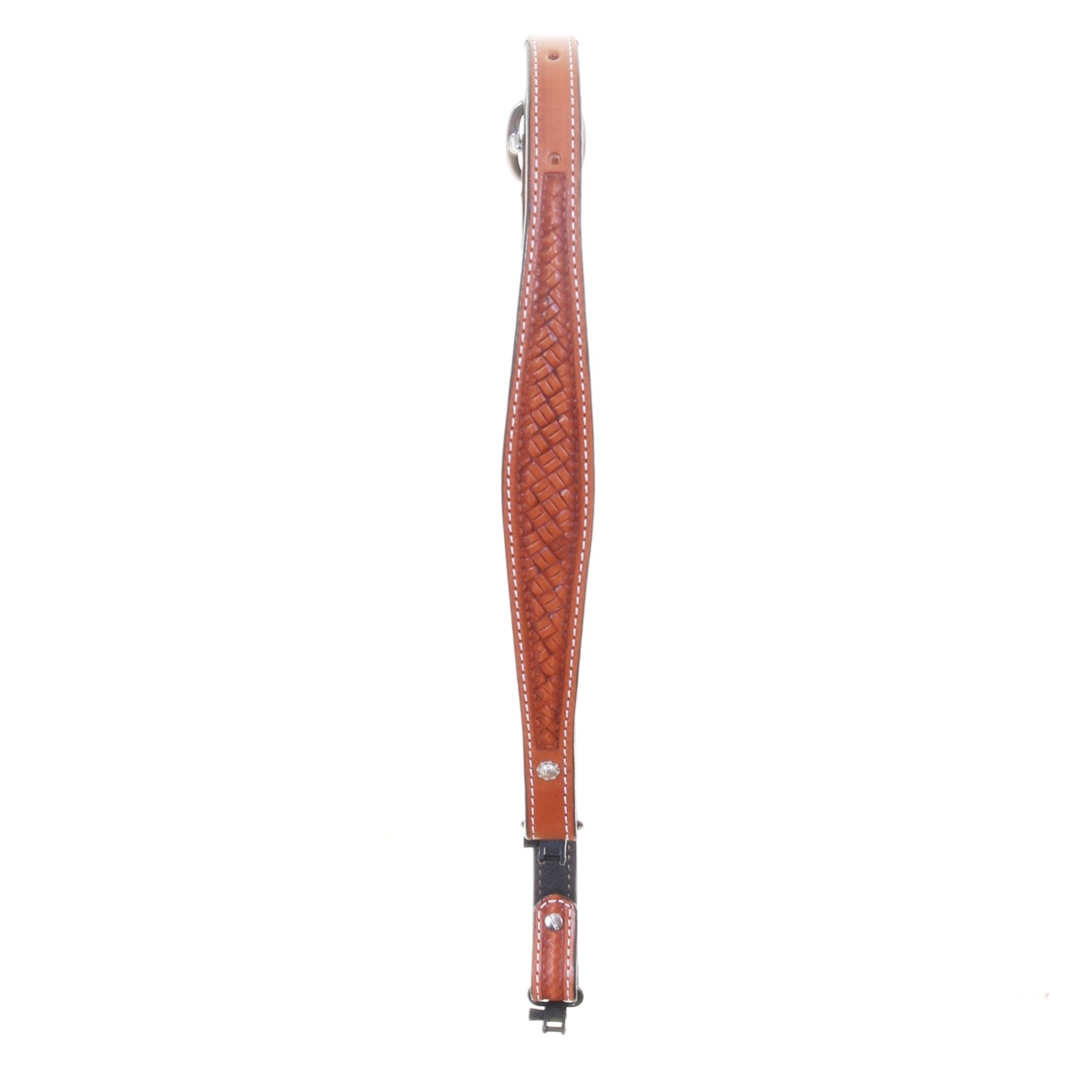 GS05A - Chestnut Hand - Tooled Gun Sling - Double J Saddlery