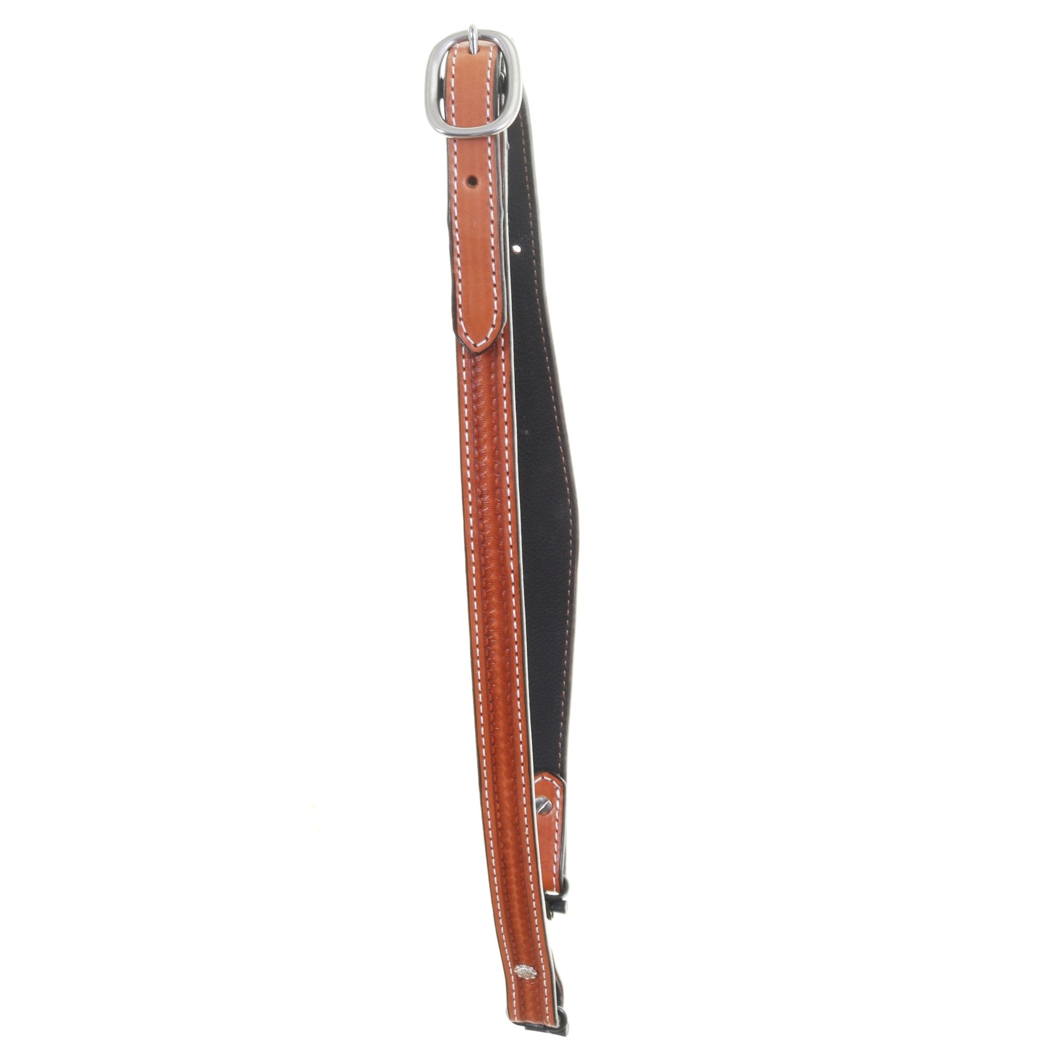 GS05A - Chestnut Hand - Tooled Gun Sling - Double J Saddlery