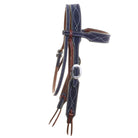 H1283NW - Navy Suede Headstall - Double J Saddlery