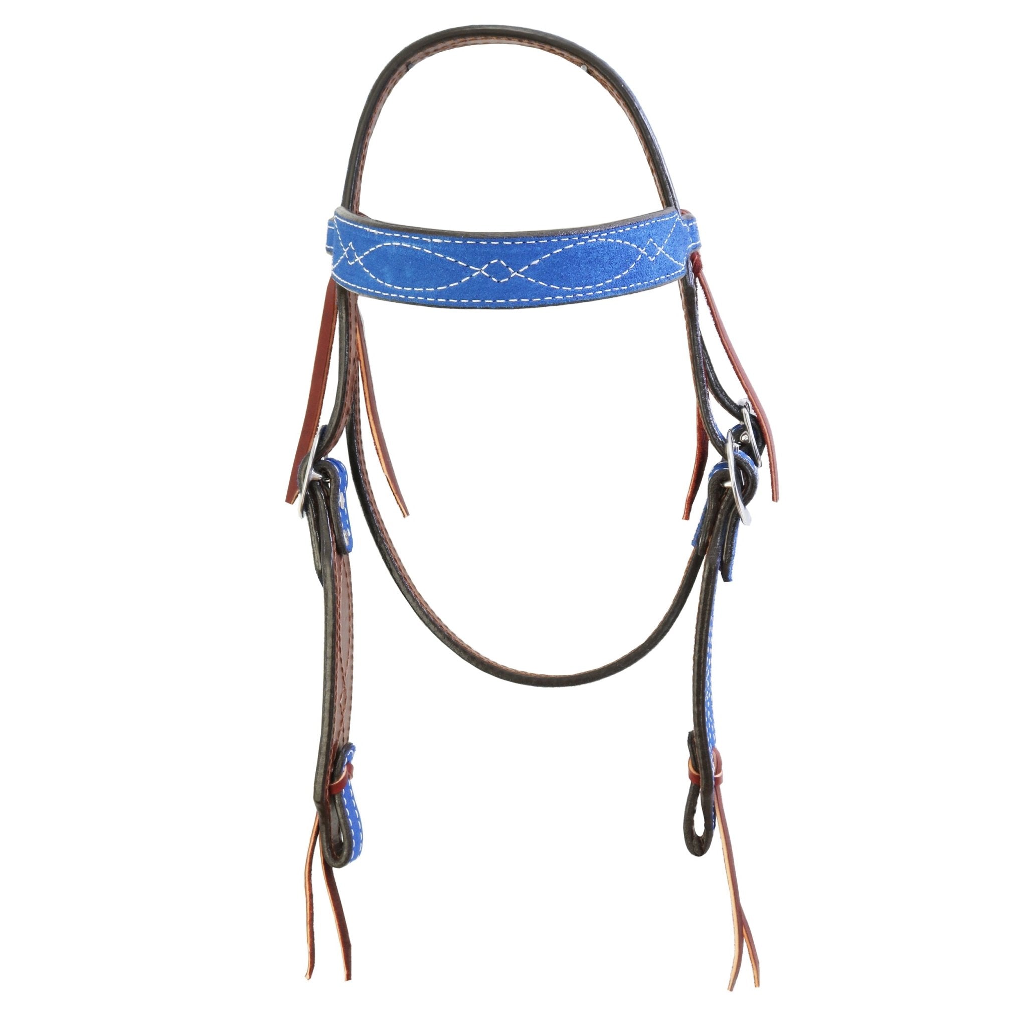 H1283RBW - Royal Blue Headstall - Double J Saddlery