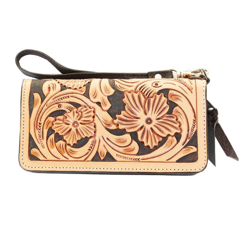 LZW62A - Sheridan Daisy Zipper Wallet - Double J Saddlery