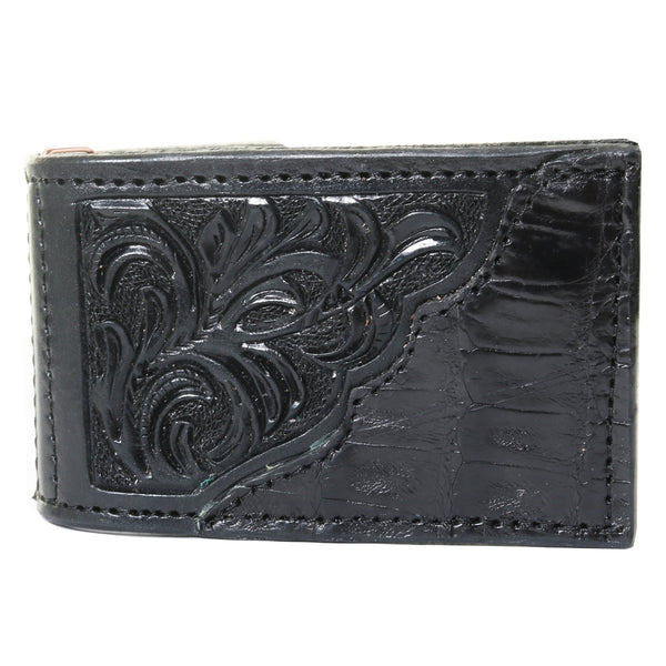 小物 WTAPS SYNTHETIC LEATHER MONEY CLIP BLACK MC177- Black Leather Money Clip - Double J Saddlery