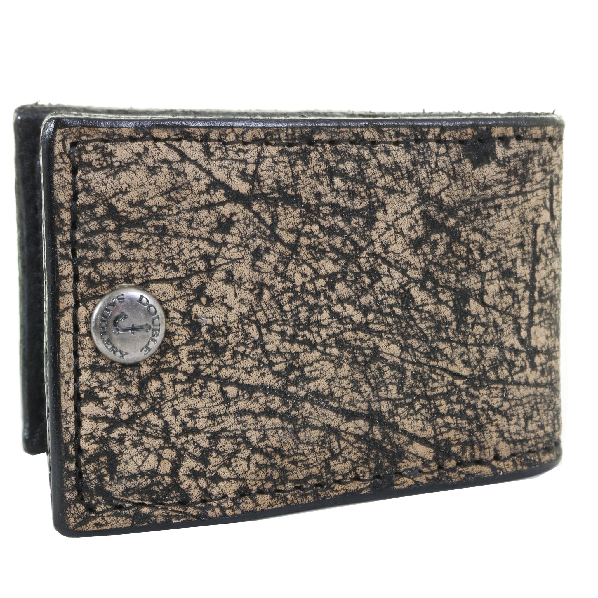 MC186- Genuine Safari Giraffe Leather Money Clip - Double J Saddlery