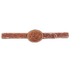 MLB07 - Natural Leather Tooled Buckle - Double J Saddlery