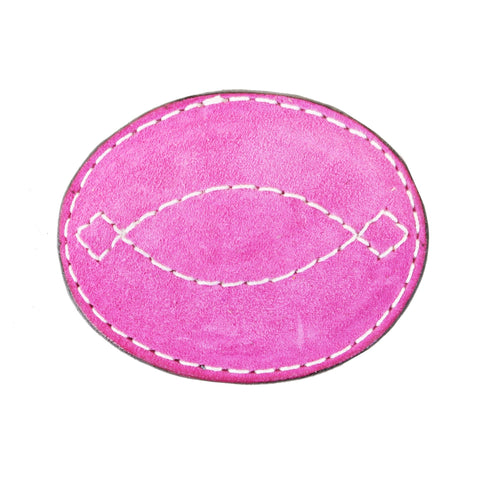 MLB11 - Pink Suede Oval Buckle - Double J Saddlery