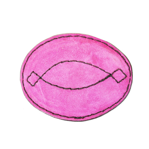 MLB12 - Pink Suede Oval Buckle - Double J Saddlery