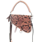 SPB05 - Small Floral Saddle Purse - Double J Saddlery