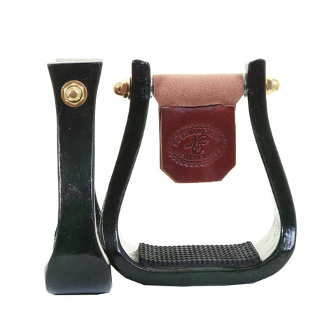 STU109 - Green Barrel Stirrup - Double J Saddlery