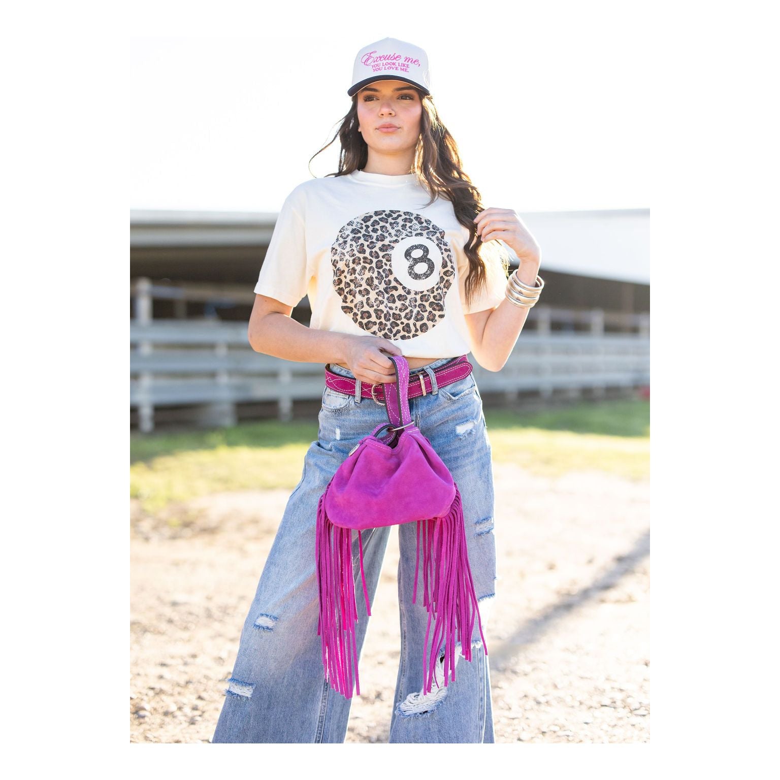 WPP05 - Hot Pink Wristlet Pouch Purse - Double J Saddlery