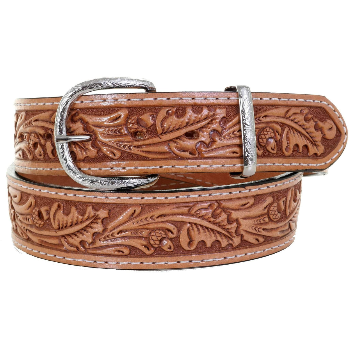 Oak Tree Leather, Studded, and Steel Lace Belt Oak Leaf and Acorn Leather Belt - Etsy main image 2