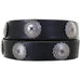B1061 - Black Leather Concho Belt Belt