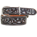 B1064B - Brown Vintage Tooled Belt Belt
