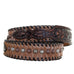 B1084 - Roan Hair Studded And Whip Stitched Belt Belt