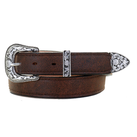 B1106 - Brown Bomber Leather Belt