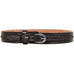 B634 - Brown Leather Tooled Ranger Belt Belt