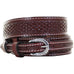 B635 - Cognac Leather Tooled Ranger Belt Belt