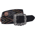 B726 - Black Indian Design Belt Belt
