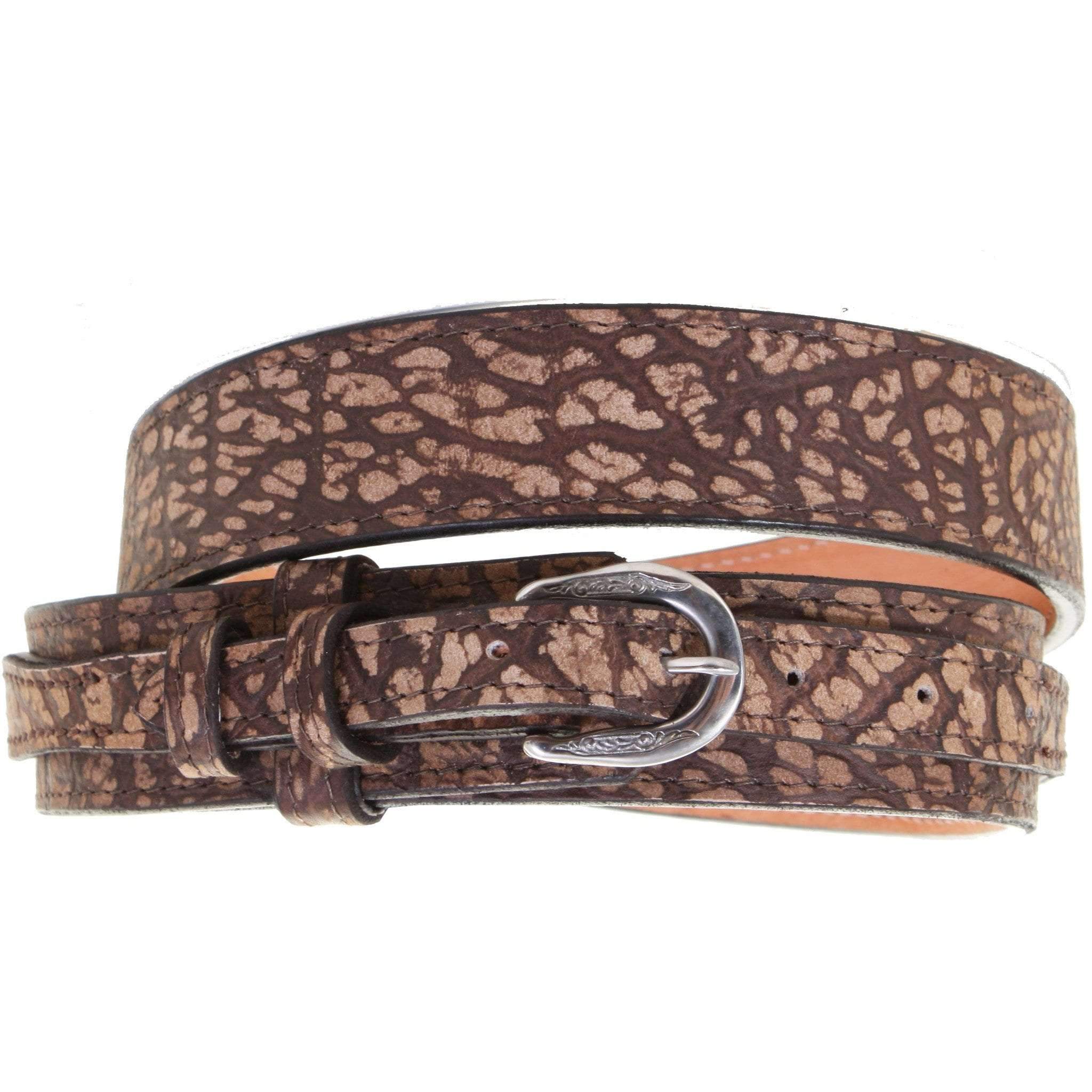 B819 - Genuine Brown Wildebeest Ranger Belt Belt