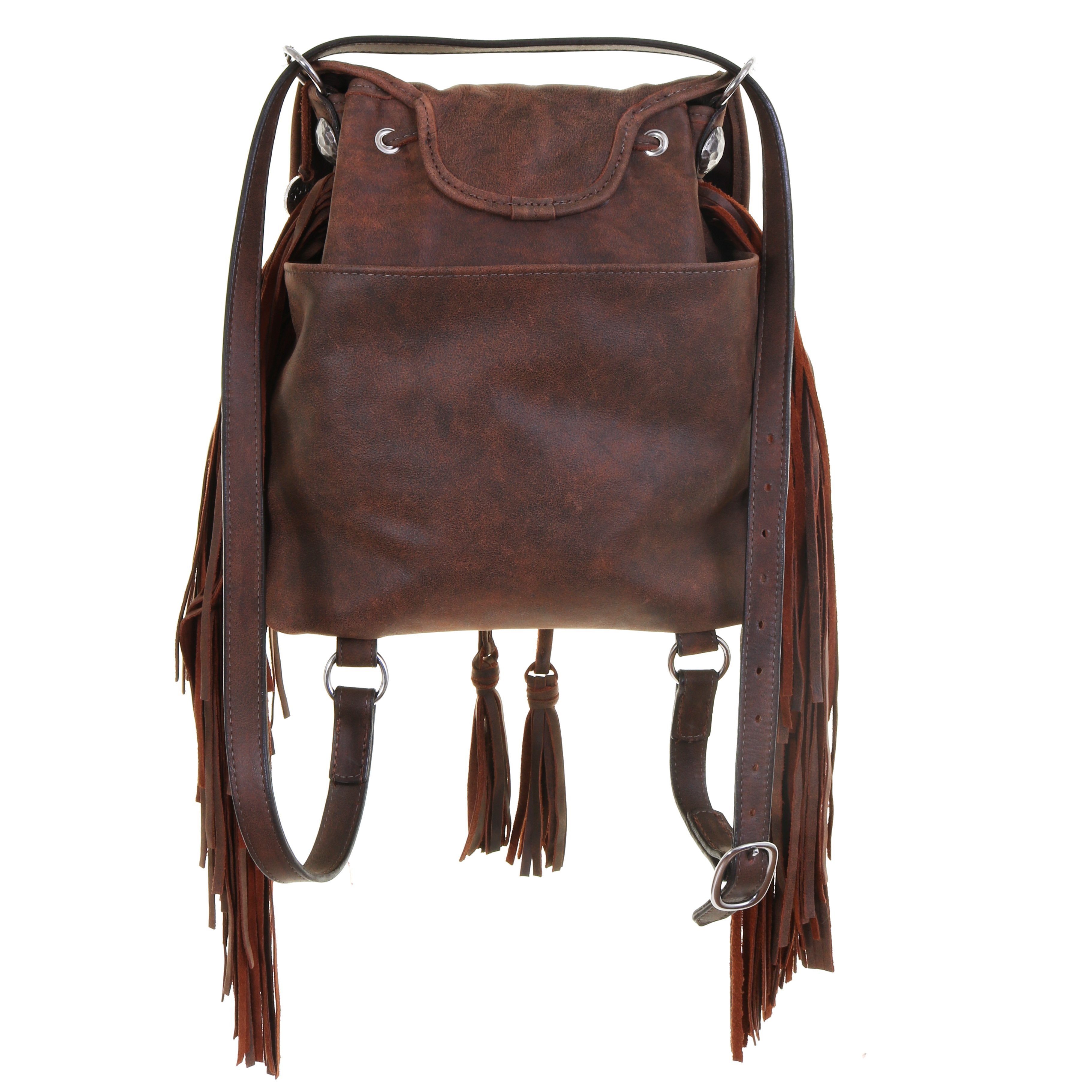 Bbp07 - Indian Chief Design Big Backpack Handbag