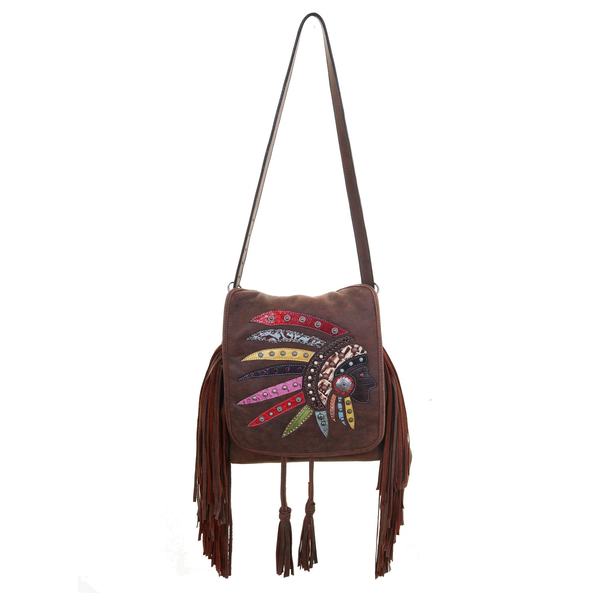 Bbp07 - Indian Chief Design Big Backpack Handbag