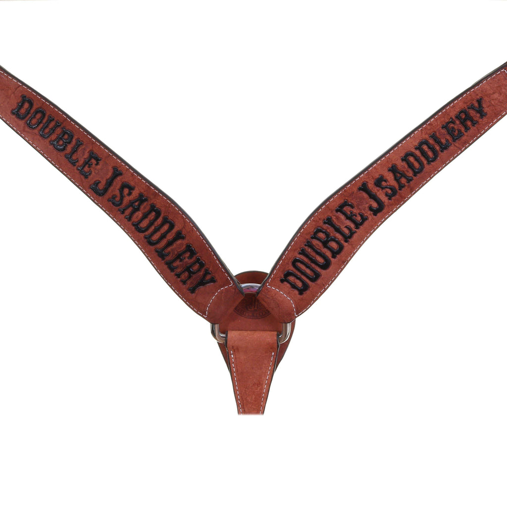 Bc1005 - Chestnut Rough Out Breast Collar Tack