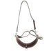 Bc1021 - Brown Rough Out Buck Stitched Breast Collar Tack