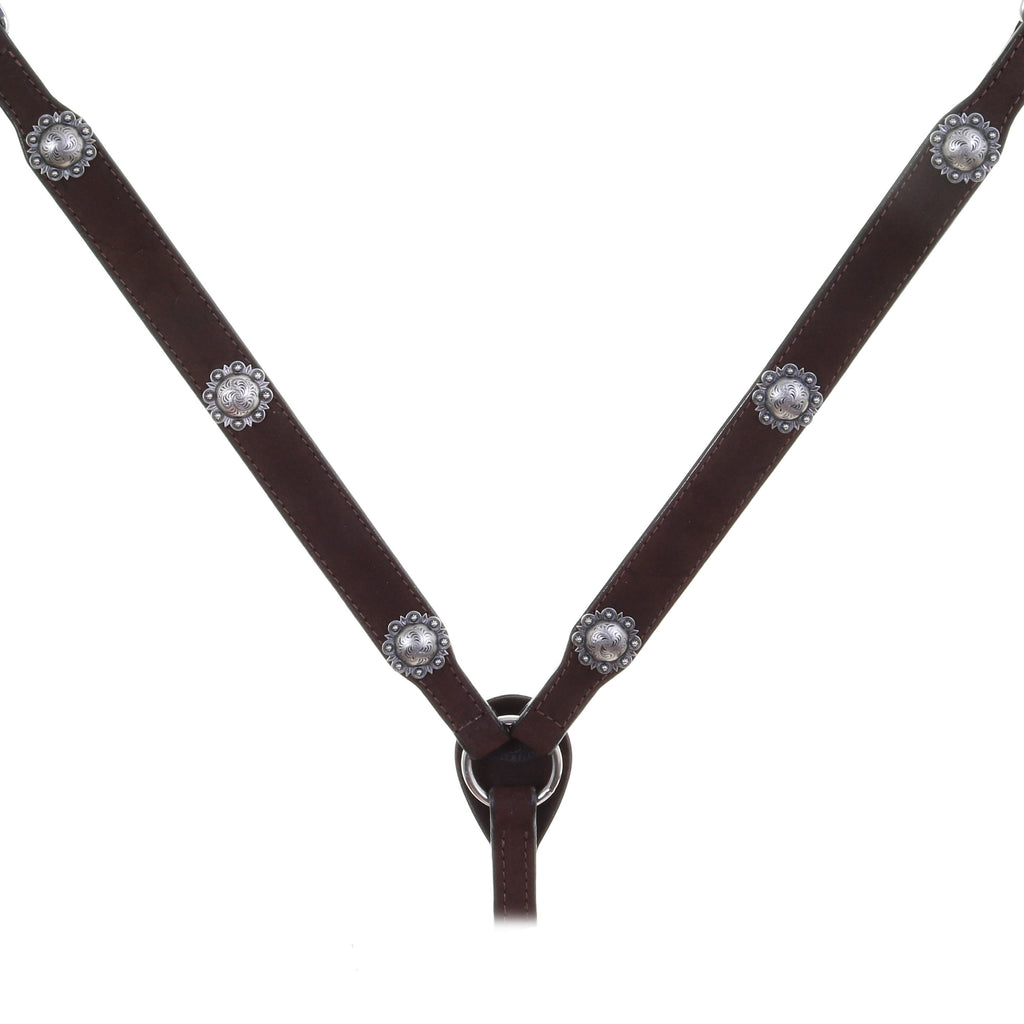 Bc1028A - Brown Rough Out Breast Collar Tack