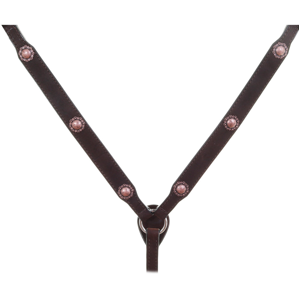 Bc1028 - Brown Rough Out Breast Collar Tack