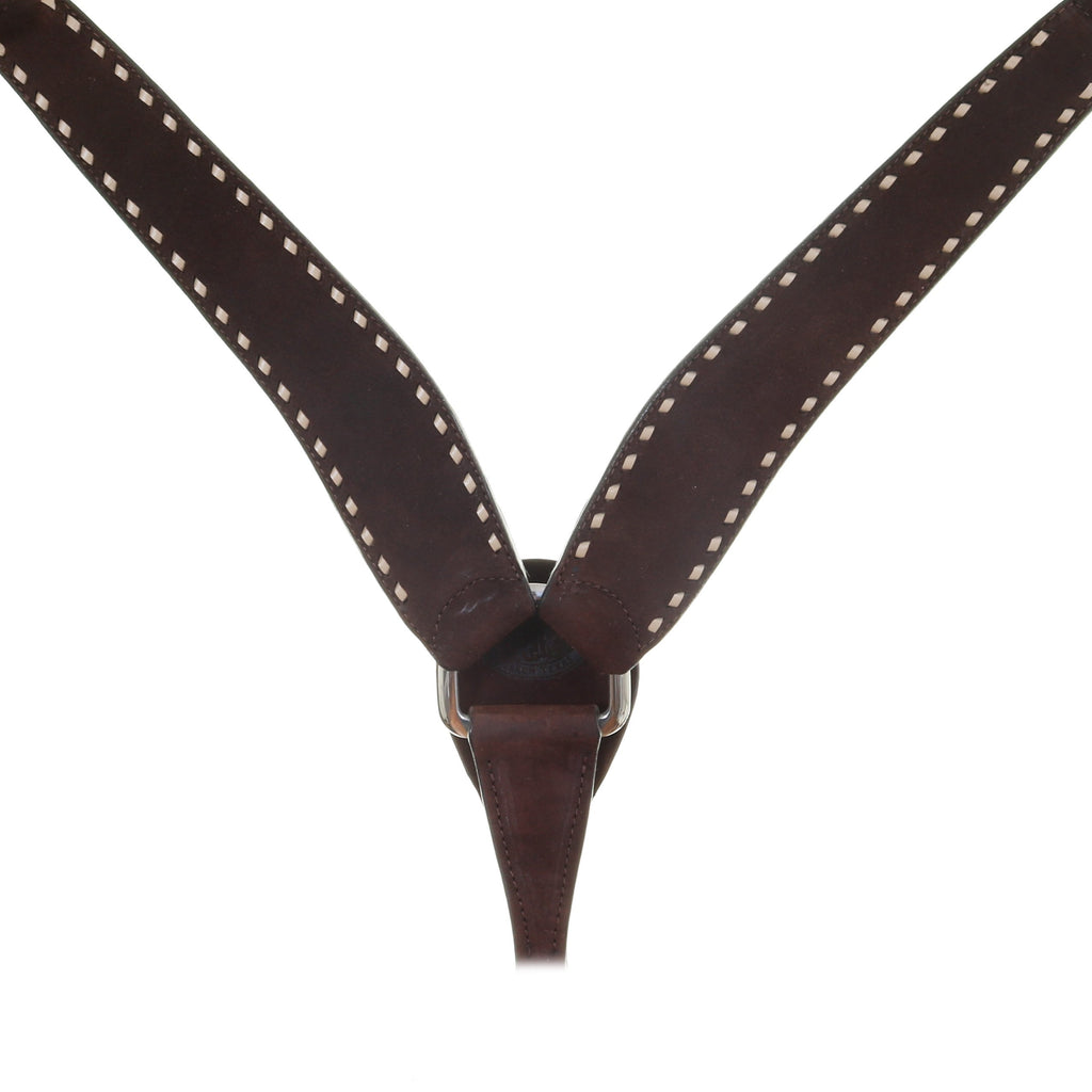 Bc702Aa - Brown Rough Out Breast Collar Tack