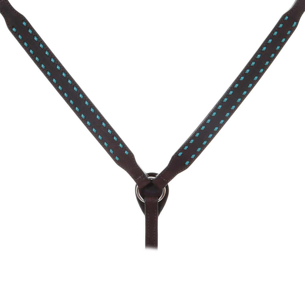 Bc809E - Brown Rough Out Breast Collar Tack