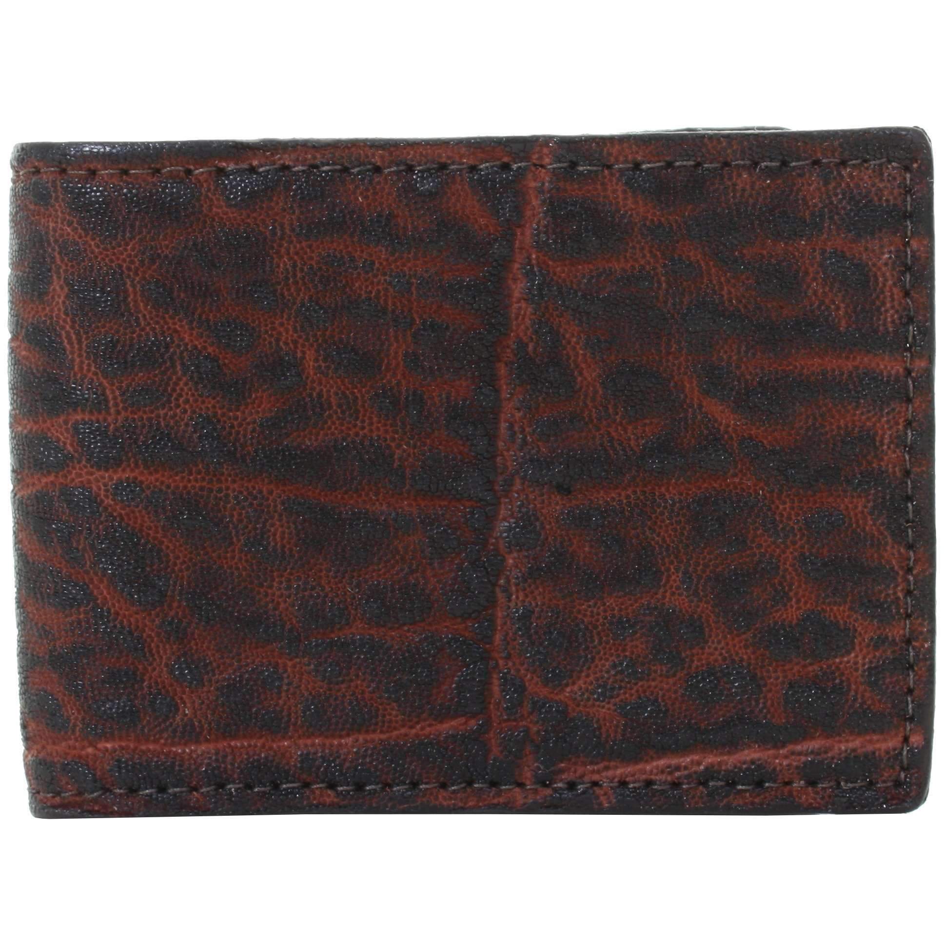 Marshal Men's Special Series Crocodile Pattern Bifold Leather Wallet