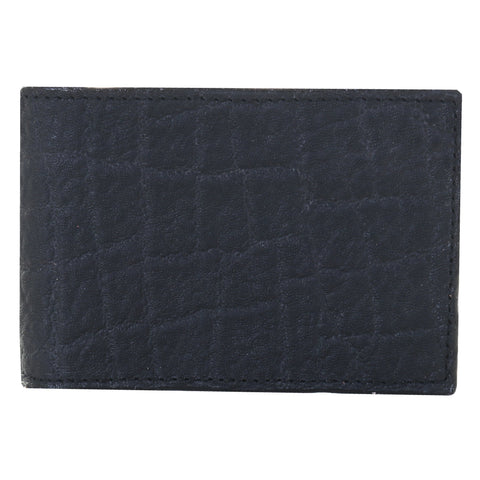 BF60 - Black Elephant Print Bifold Wallet