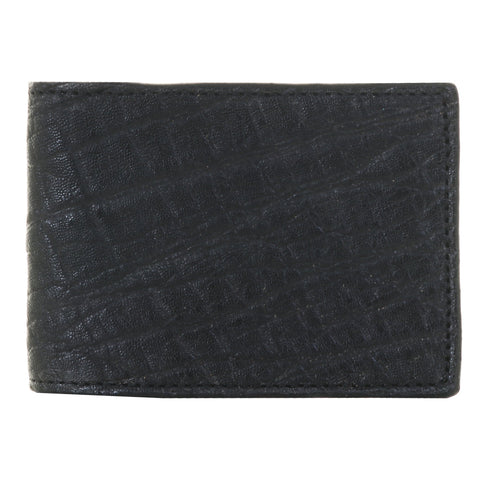 BF65 - Genuine Black Elephant Bifold Wallet