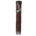 BOUQUETWRAP01 - Chocolate Tooled Feather Bouquet Wrap w/Fringe