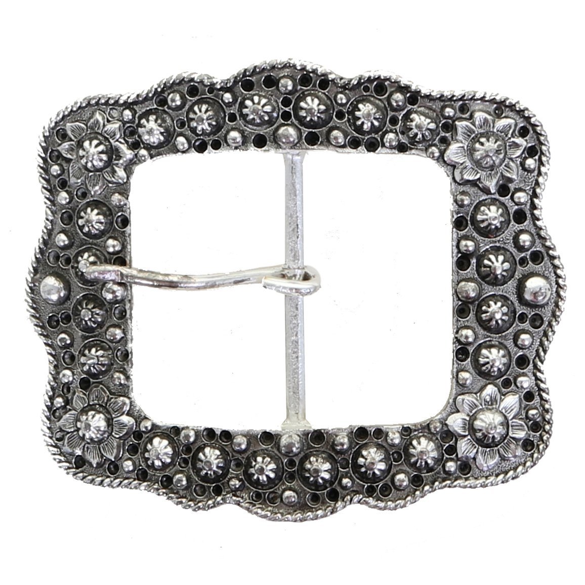 Bs207 - Antique Silver Scalloped Buckle Design Option