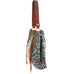 Bt148 - Turquoise/brown Laredo Big Tote Handbag