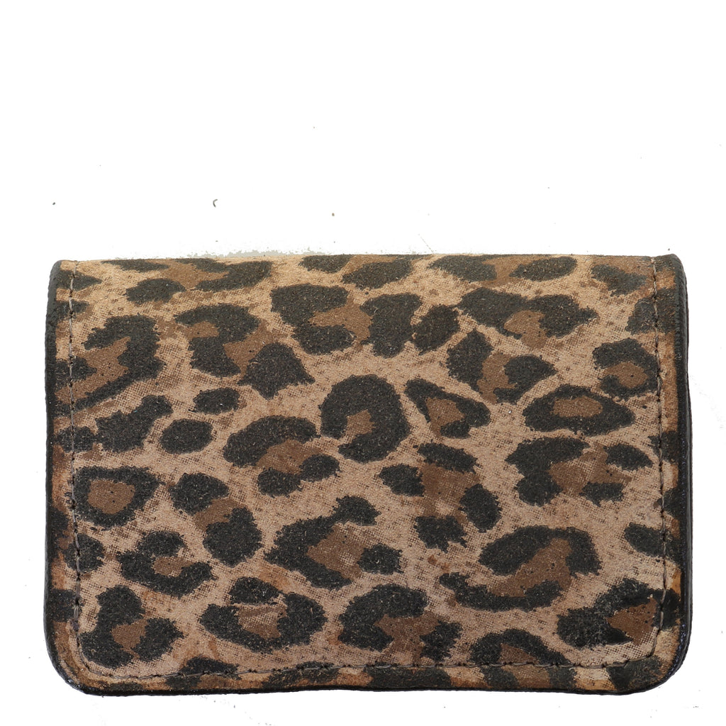 Bus32 - Leopard Suede Business Card Holder Accessories