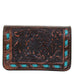 Bus65 - Brown Vintage Floral Tool Business Card Holder Accessories